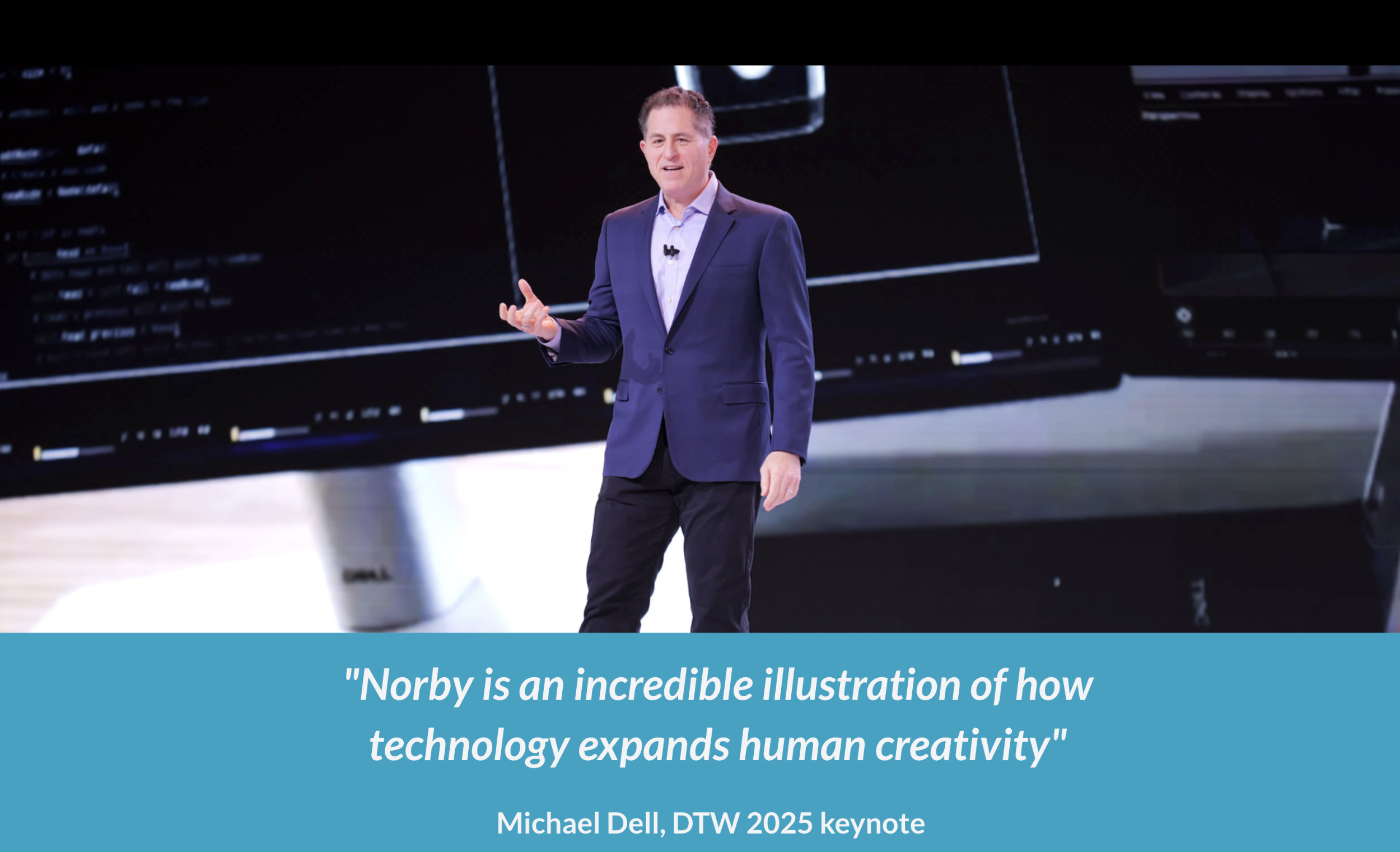 Norby at an industry event